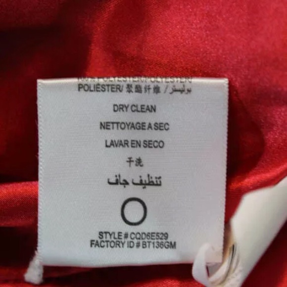 BCBG Max Azria red ruffled one solder dress - Picture 3 of 7